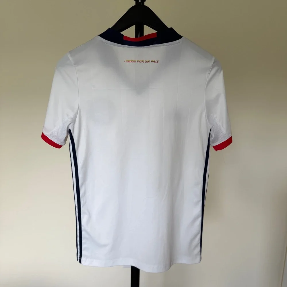 Adidas Colombia Soccer Jersey White Climacool National Team Shirt Small